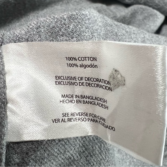 Eddie Bauer Men’s Long Sleeve Gray Cotton Flannel Button Shirt Size 2XL XXL - Picture 7 of 7